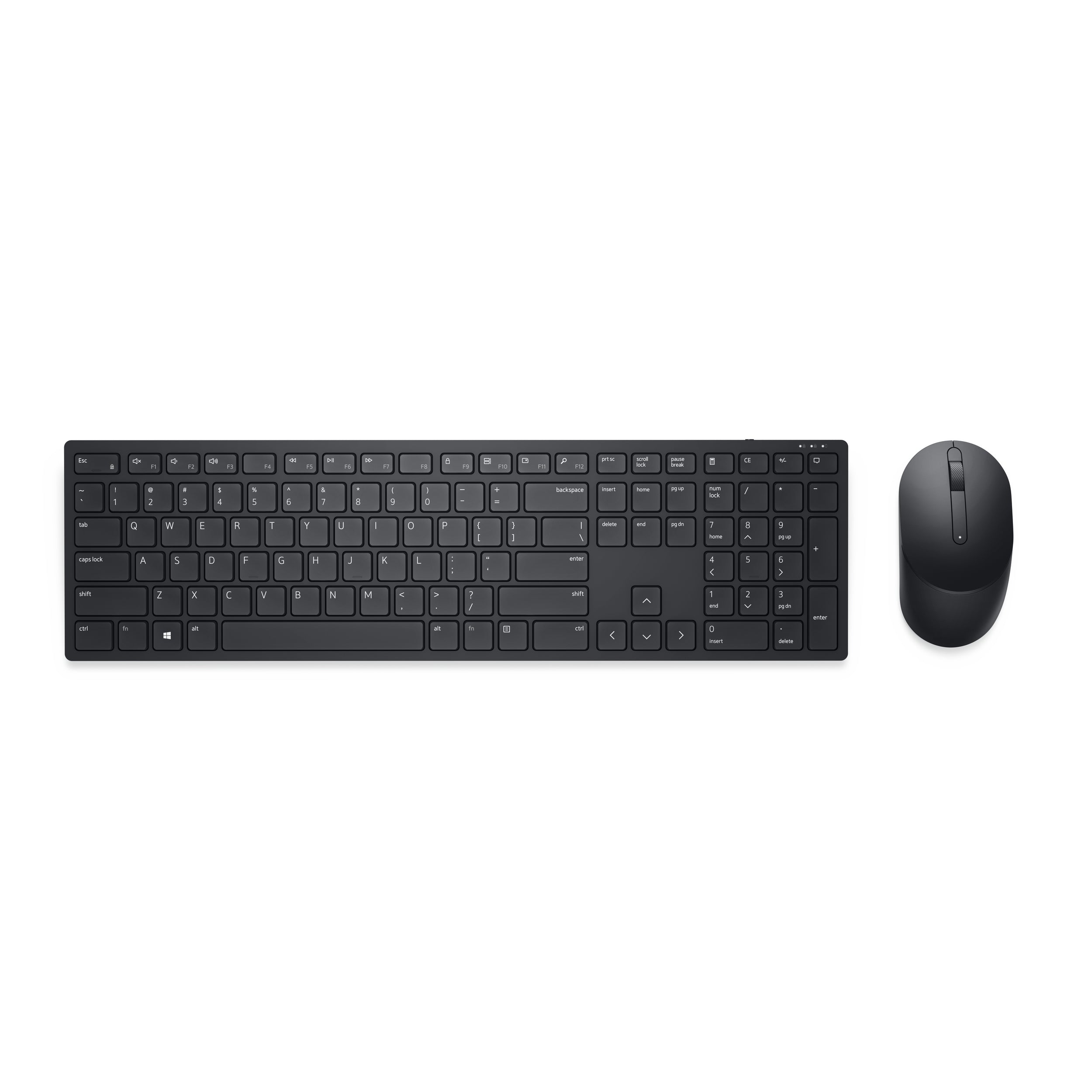 Kit Teclado Y Mouse Dell Km5221 Español Negro