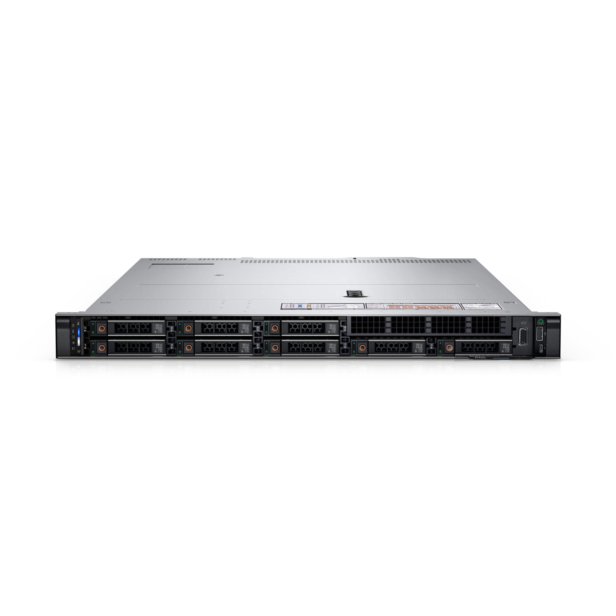 Servidor Dell Poweredge De Rack R450 Xeon Silver 4310 2.1Ghz, 12C/24T 18M Cache /16Gb/ 480Gb Ssd / No Sistema Operativo/ 39 Meses De Garantia Prosupport 7X24 Nbd