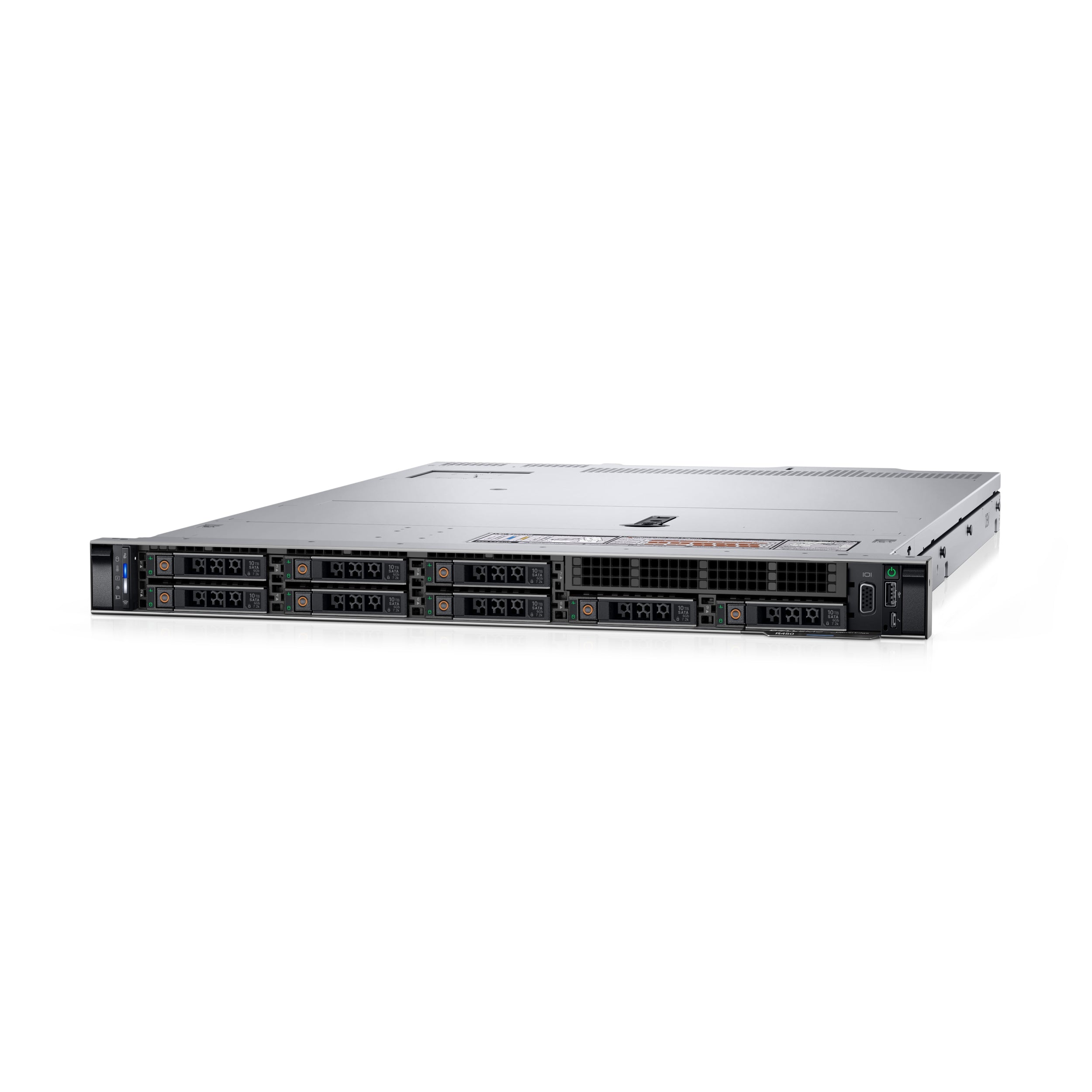 Servidor Dell Poweredge De Rack R450 Xeon Silver 4310 2.1Ghz, 12C/24T 18M Cache /16Gb/ 480Gb Ssd / No Sistema Operativo/ 39 Meses De Garantia Prosupport 7X24 Nbd