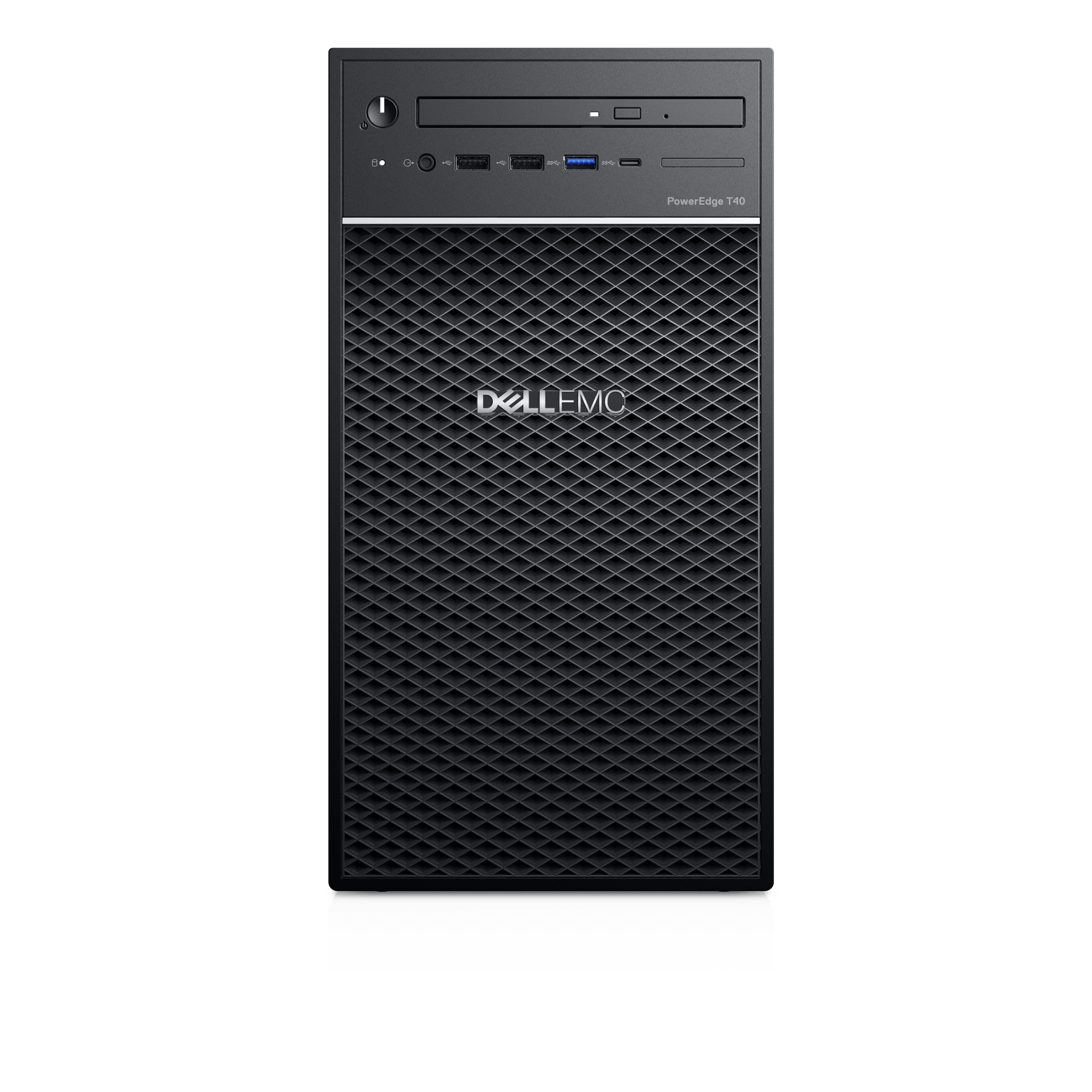 Servidor Dell Poweredge De Torre T40 Xeon E-2224G 3.5 Ghz/ 8Gb/ 1Tb / Dvd+/-Rw / No Sistema Operativo/ 39 Meses De Garantia Basica 5X10 Al Dia Siguiente Laborable