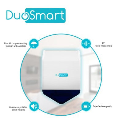 Sirena/Estrobo Inalambrica Duosmart Csiren1