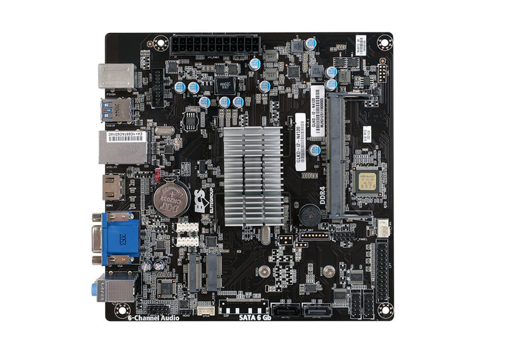 Mb Ecs Cpu Integrado Intel N4020 /1X Sodimm Ddr4 2133/Vga/Hdmi/6Xusb /Mini Itx/Gama Basica