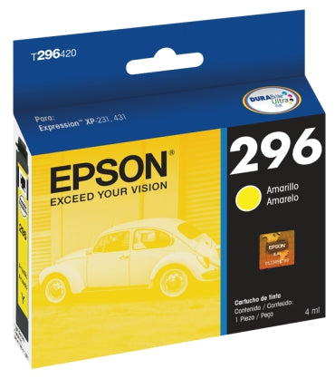 Cartucho Epson T296420-Al Amarillo Inyección De Tinta Caja