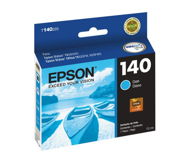 Cartucho Epson T140 Cyan Tx525 Tx620 Tx560 T42 10Ml T140220-Al