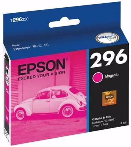 Cartucho Epson Modelo 296 Magenta, Para Xp-231, Xp-431