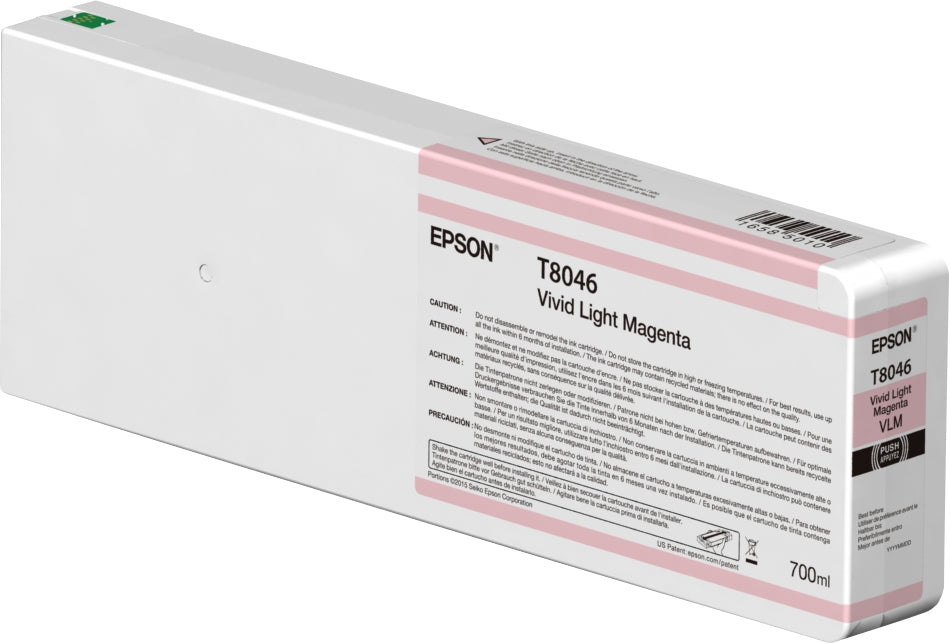 Cartucho Epson Modelo T804 Magenta Light, Para Sure Color P7000/P9000 700 Ml