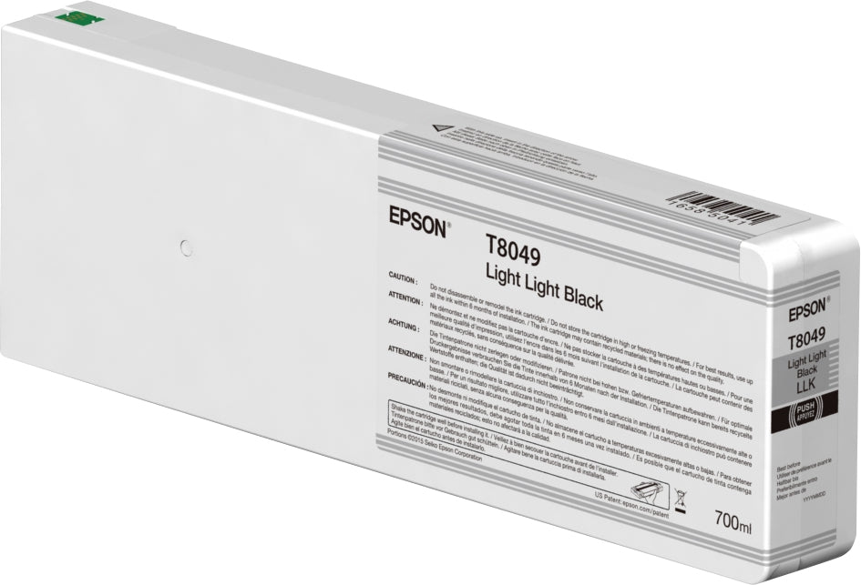 Cartucho Epson Modelo T804 Negro Light Light, Para Sure Color P7000/P9000 700 Ml