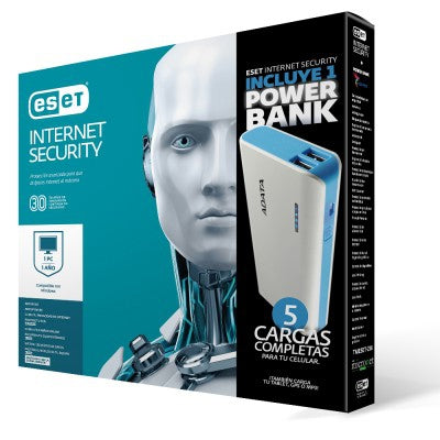 Antivirus Eset Internet Security + Power Bank 1 Licencia Año(S) Caja