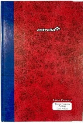 Libro Florete Actas 96 Hojas Estrella 0112