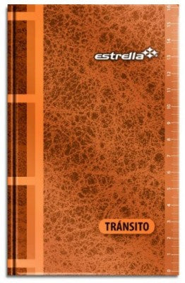 Libreta De Transito Estrella 0635 Tránsito 96 Hojas Medidas 17.1 X 11.3 Cm Papel Bond