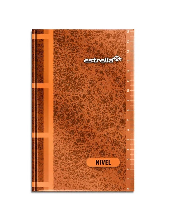 Libreta De Nivel Estrella 0636 96 Hojas Medidas 17.1 X 11.3 Cm Papel Bond Laminado Brillante