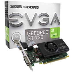 Tarjeta De Video Evga Geforce Gt 730 2Gb Ddr5 02G-P3-3733-Kr Lp