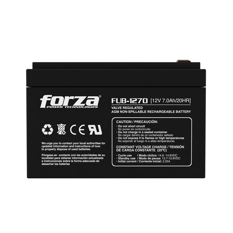 Batería Para No Break Forza Fub-1270 Battery 12V 7Amp