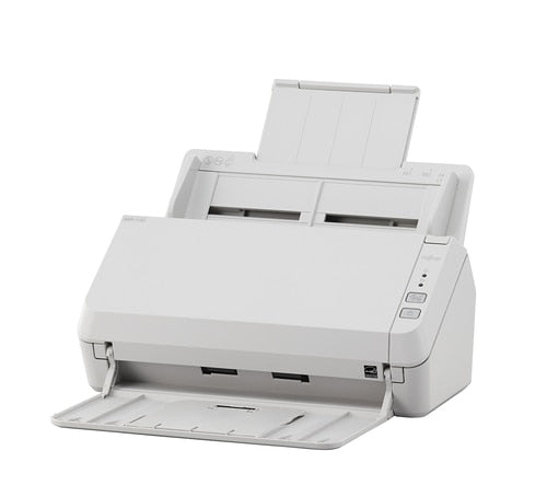 Escaner Fujitsu Sp-1130N, 30 Ppm/60 Ipm, 600 Dpi, 24 Bits, Usb, Duplex, Adf, Ethernet (Red)