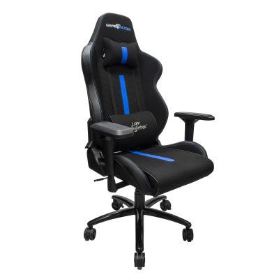 Silla Game Factor Cgc601Xl Gamer Asiento Acolchado Negro/Azul Poliuretano