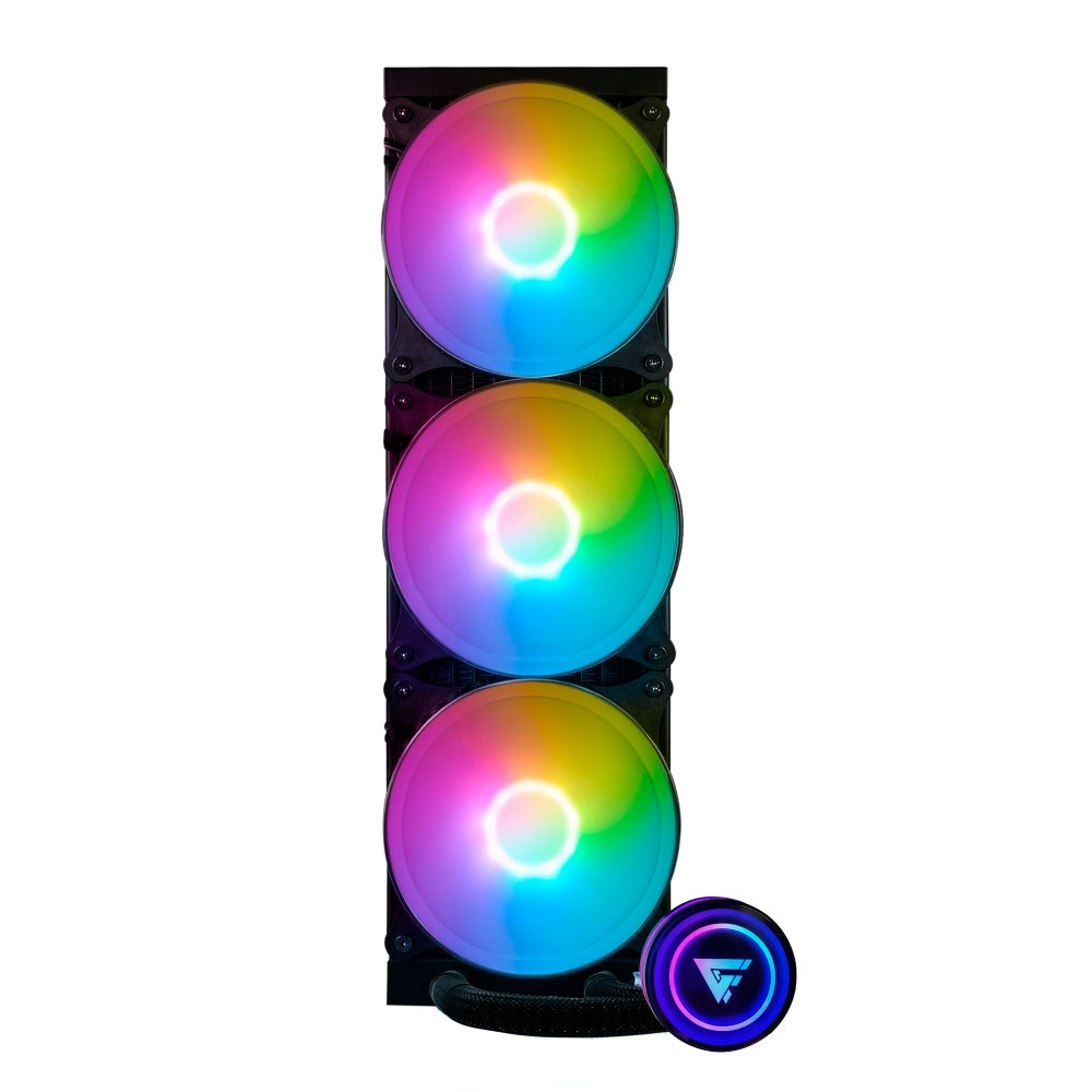 Enfriamiento Liquido Game Factor Lqg700-Bk Líquido 360Mm Rgb Fan 120Mm Negro