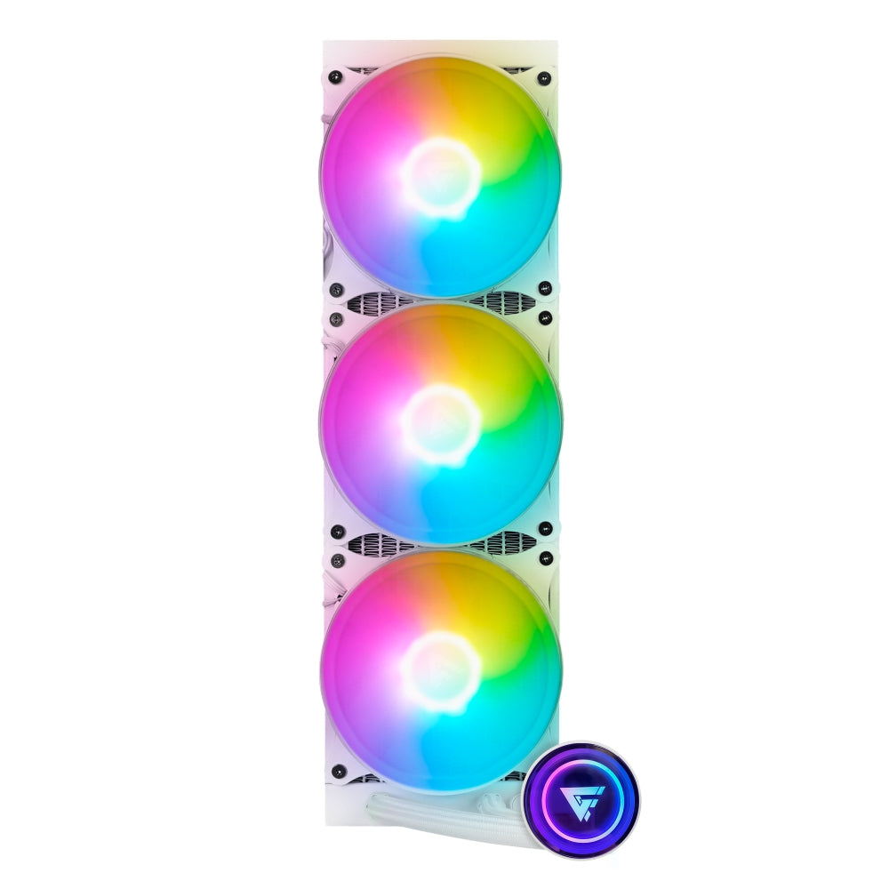 Enfriamiento Liquido Game Factor Lqg700-Wh Líquido 360Mm Rgb Fan 120Mm Blanco