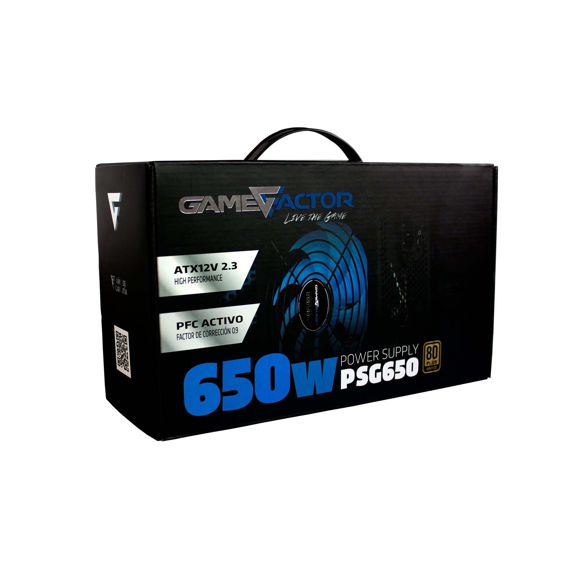 Fuente De Poder Gaming Game Factor Psg-650 Psg650 80Plus Bronze 650Watts Pfc Activo