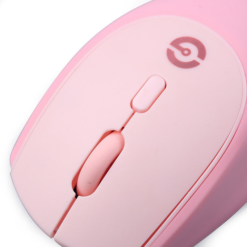 Mouse Wireless Getttech Gac-24404P Colorful Rosa