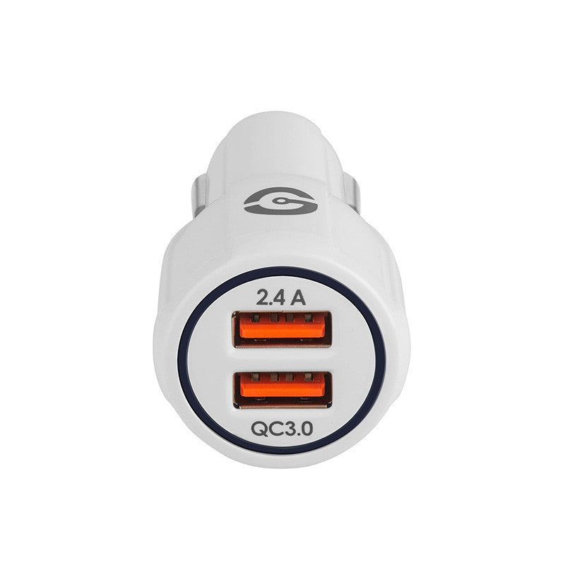 Cargador De Coche Getttech Gcc-2U22-01 Blanco Auto