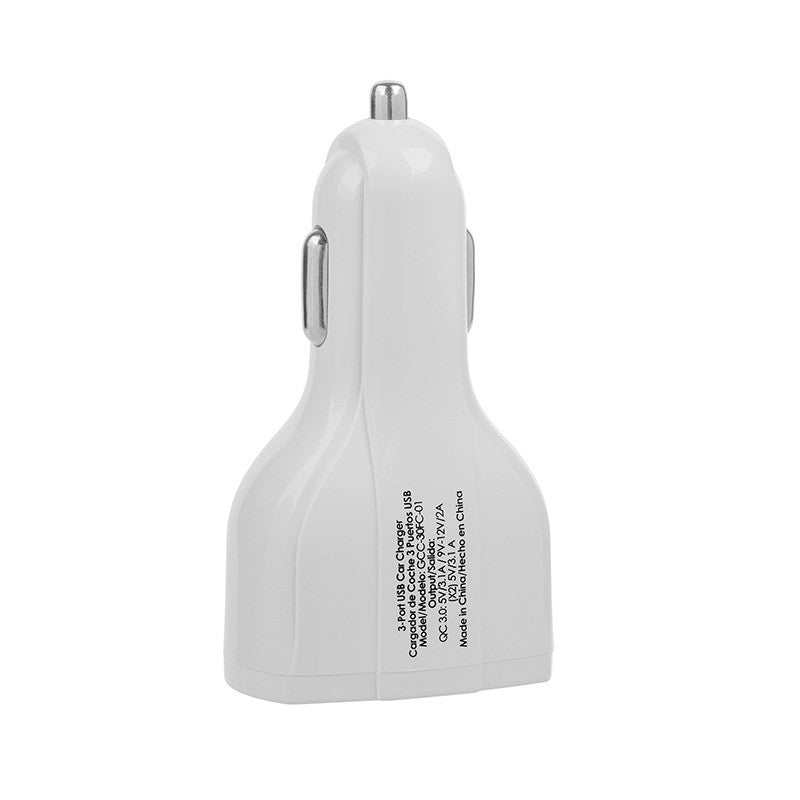 Cargador Para Coche Getttech Gcc-30Fc-01 Blanco Auto