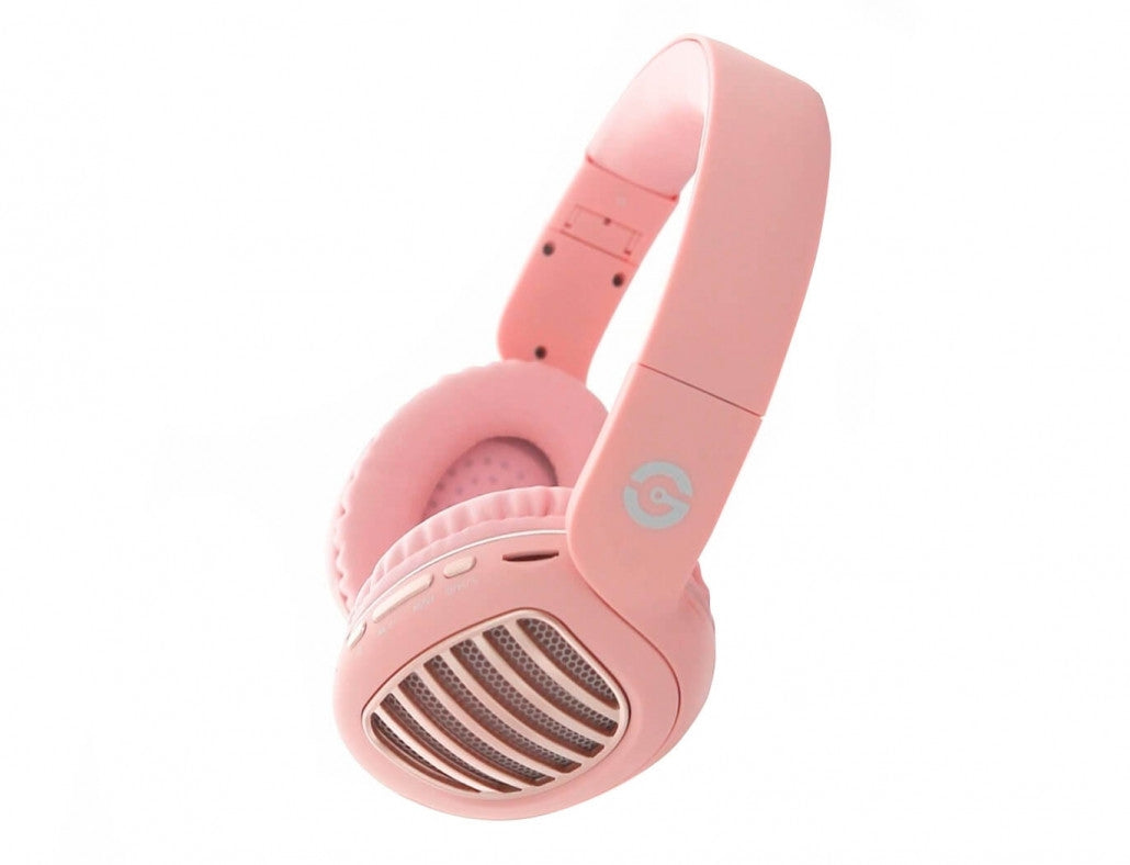 Diadema Getttech Gdj-33201P Joy Bt/Tf/Fm/Aux 250Mah Rev Goma Rosa