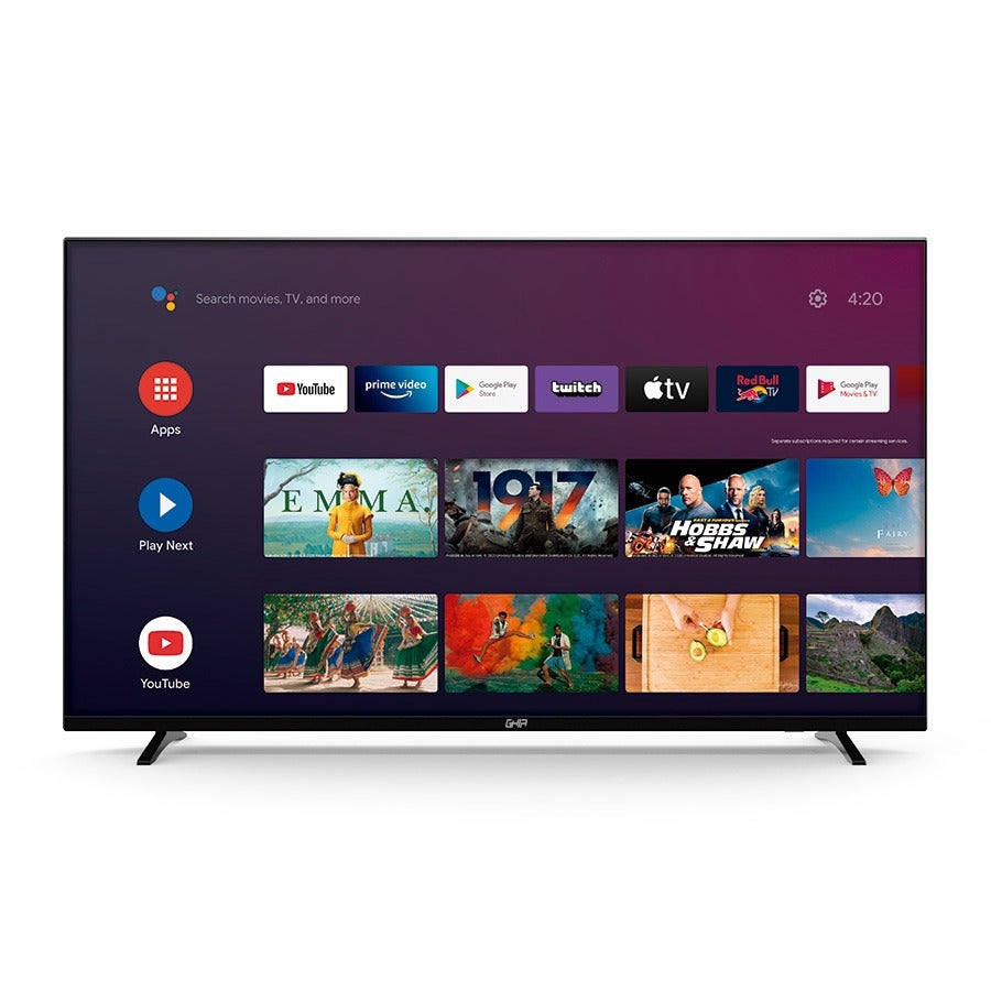 Television Smart Ghia Android Tv Certified 32 Pulg Hd Wifi/ Rj45 /2 Hdmi /2 Usb / Rca / Optico 60Hz