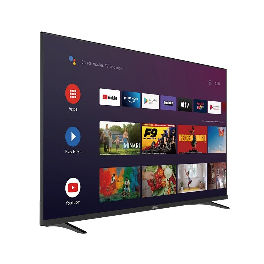 Television Smart Ghia Android Tv Certified 40 Pulg 1080P Wifi /2 Hdmi /2 Usb / Rca / Aux 3.5Mm 60Hz