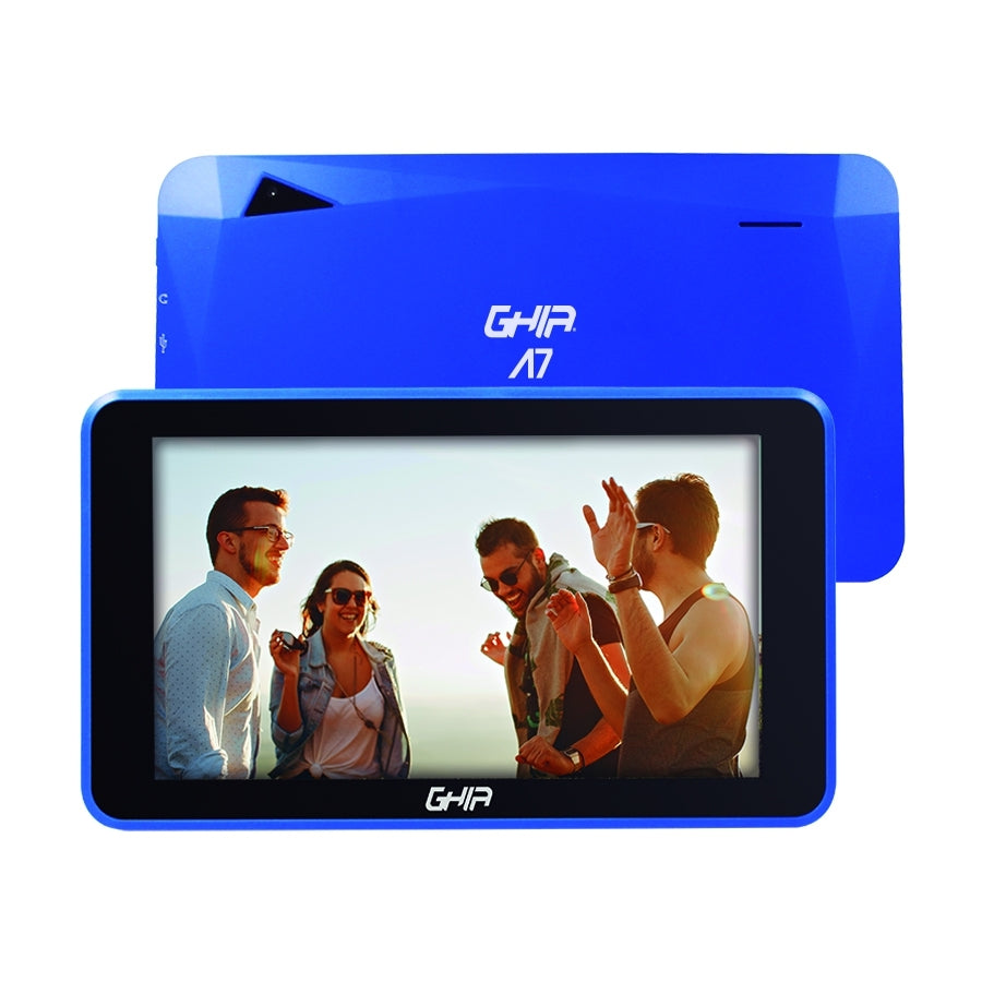 Tablet Ghia A7 Wifi/A133 Quadcore/Wifi/Bt/1Gb/16Gb/0.3Mp2Mp/2100Mah/Android 11 Go Edition/Azul