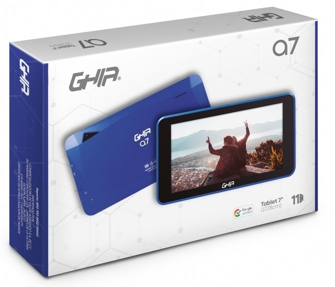 Tablet Ghia 7 A7 Wifi/A133 Quadcore /2Gb Ram/16Gb /2Cam/Wifi/Bluetooth/2100Mah/Android 11 /Azul