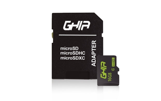 Memoria Ghia 16Gb Tipo Micro Sd Clase 6 Con Adaptador