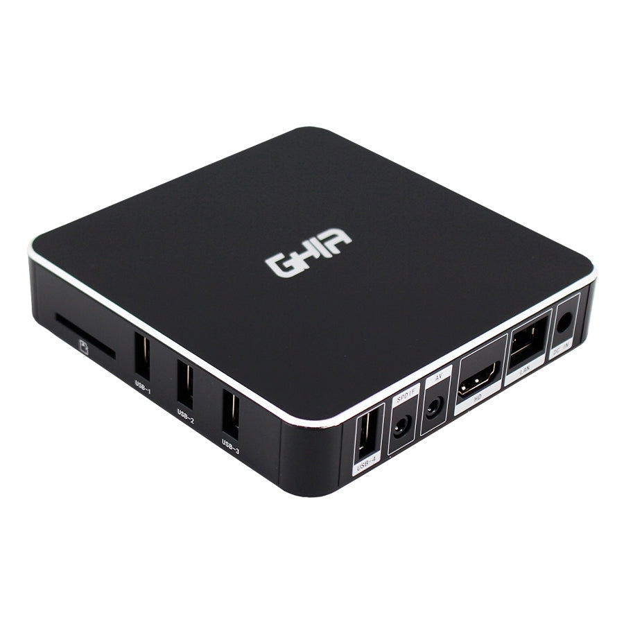 Smart Tv Box Gha/Quad Core/1Gb/8Gb/Lan/Wifi/Hdmi/Av/Cr/Spdif/Android/Negro