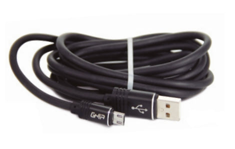 Cable Micro Usb Ghia 2.0 Mts, Datos Y Carga, Color Negro