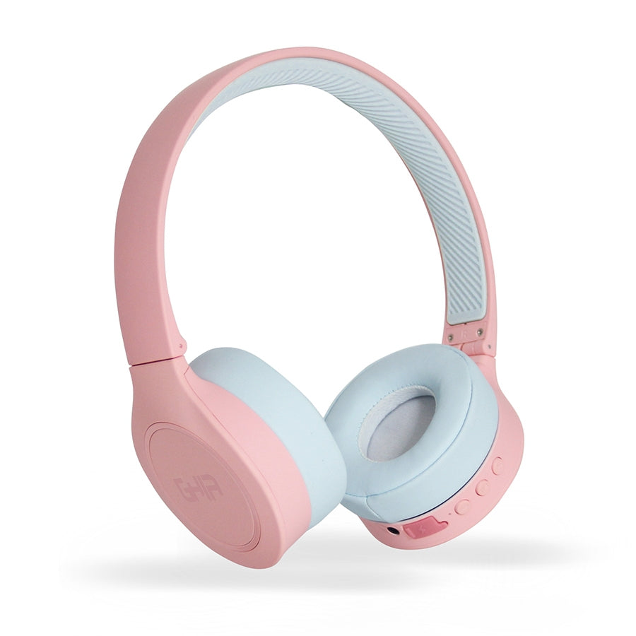 Audifonos Diadema Bluetooth Ghia N2 Hifi Sound/ Color Rosa / 10M Alcance/ Bt 4.2 / Bateria 300Mah