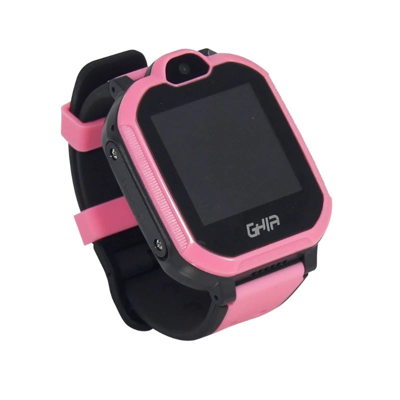 Ghia Smart Watch Kids 4G Rosa-Negro/ 1.44 Pulgadas Touch Con Linterna Y Camara/Sim Card 3G-4G