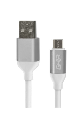 Cable Micro Usb Ghia 1M Color Blanco