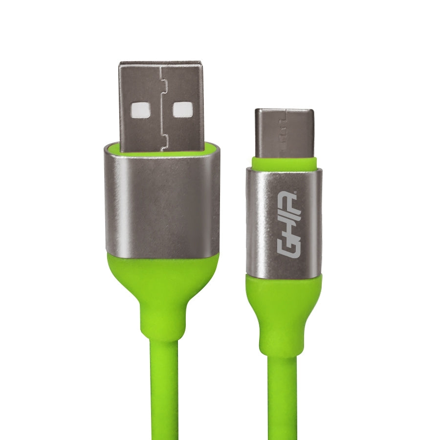 Cable Usb Tipo C Ghia 1M Color Verde