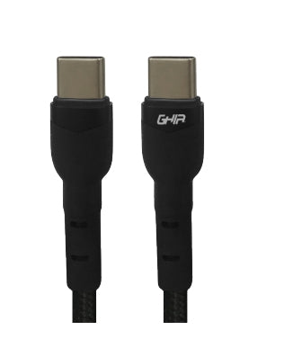 Cable Ghia Usb Tipo C A Tipo C Color Negro De 1M