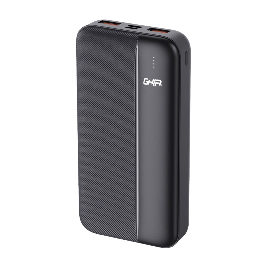 Bateria De Respaldo Ghia Power Bank 20 000 Mah Color Negro