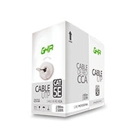 Bobina De Cable Marca Ghia Cat5E Utp Cca Color Gris 24 Awg 100M 328Ft Certificacion Ce / Rohs