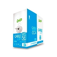 Bobina De Cable Marca Ghia Cat5E Utp Cca Color Blanco 24 Awg 100M 328Ft Certificacion Ce / Rohs