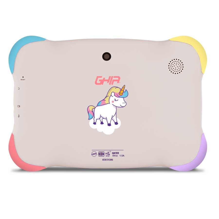 Tablet Ghia 7 Kids/A133 Quadcore/1Gb Ram/16Gb /2Cam/Wifi/Bluetooth/2500Mah/Android 11 Go /Violeta