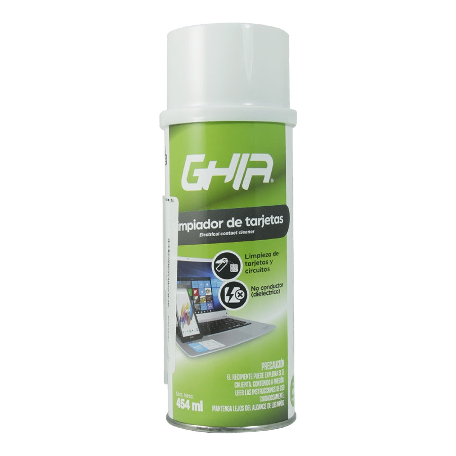 Limpiador De Tarjetas Ghia 454Ml Dielectrico Para Circuitos Y Tarjetas Electronicas