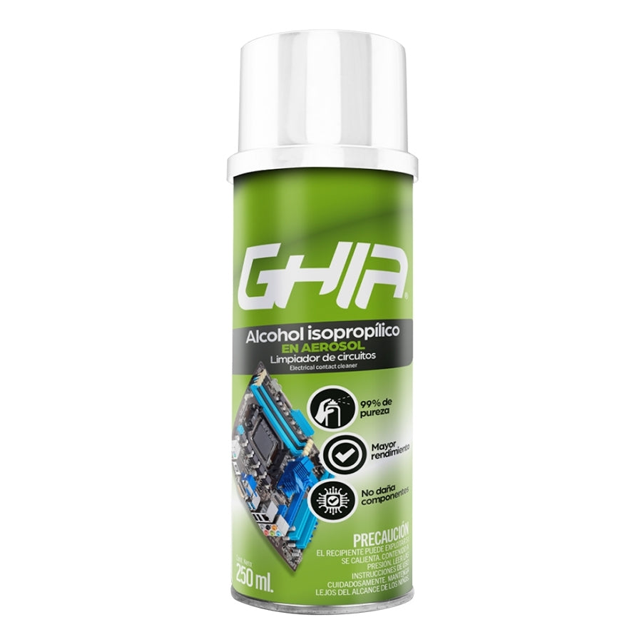 Alcohol Isopropilico En Aerosol Ghia 250Ml