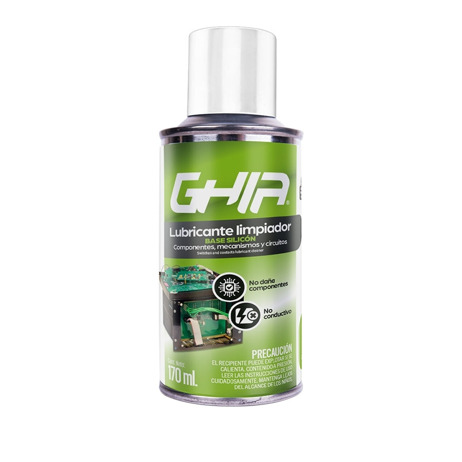 Limpiador Y Lubricante En Aerosol Ghia 170Ml Con Silicon