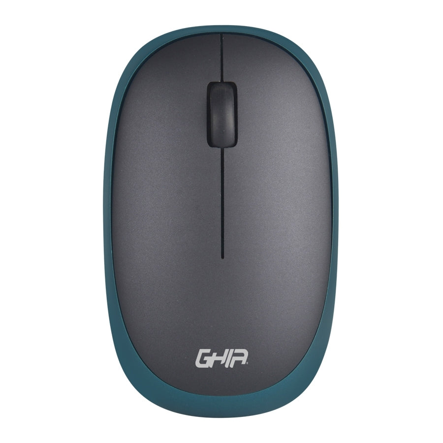 Mouse Inalambrico Basico Ghia Gm150Nv Color Negro/Verde