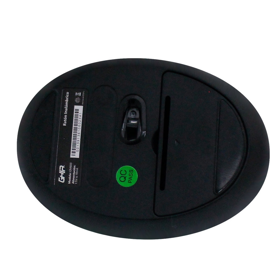 Mouse Inalambrico Gm600N Ghia Color Negro