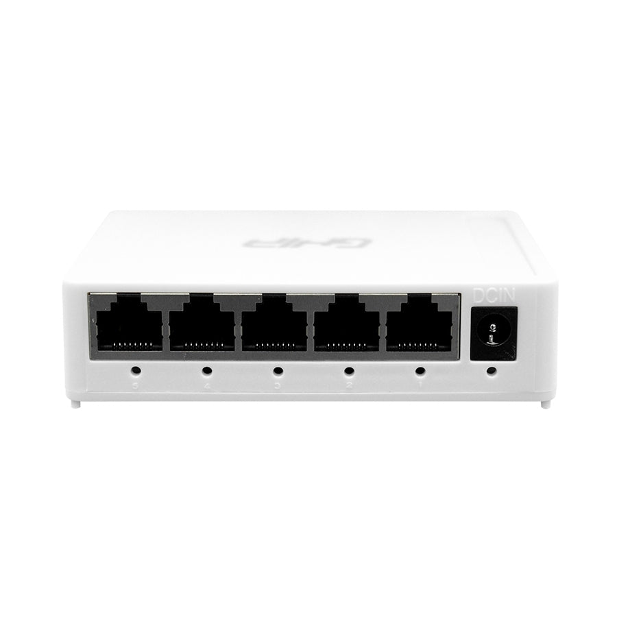 Switch Ghia 5 Puertos Rj45 10/100/1000 Mbps No Administrable Auto Mdi/Mdix Half Full Duplex // Gigabit