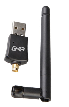 Adaptador De Red Ghia Usb 2.0 Inalambrico Dual Band 600 Mbps Alta Velocidad Con Antena