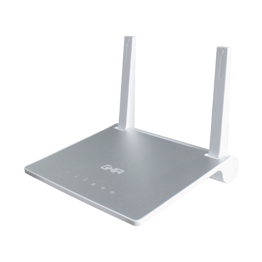 Router Inalambrico Ghia 300Mbps 802. Multimodo Access Point Repetidor Wisp 11N/G/B 3 Puertos Lan 10/100 1 Puerto Wan 10/100 2 Antenas Fijas Externas 5Dbi